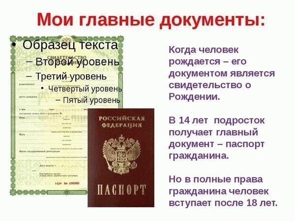 Использование информации о выдаче паспорта в официальных целях