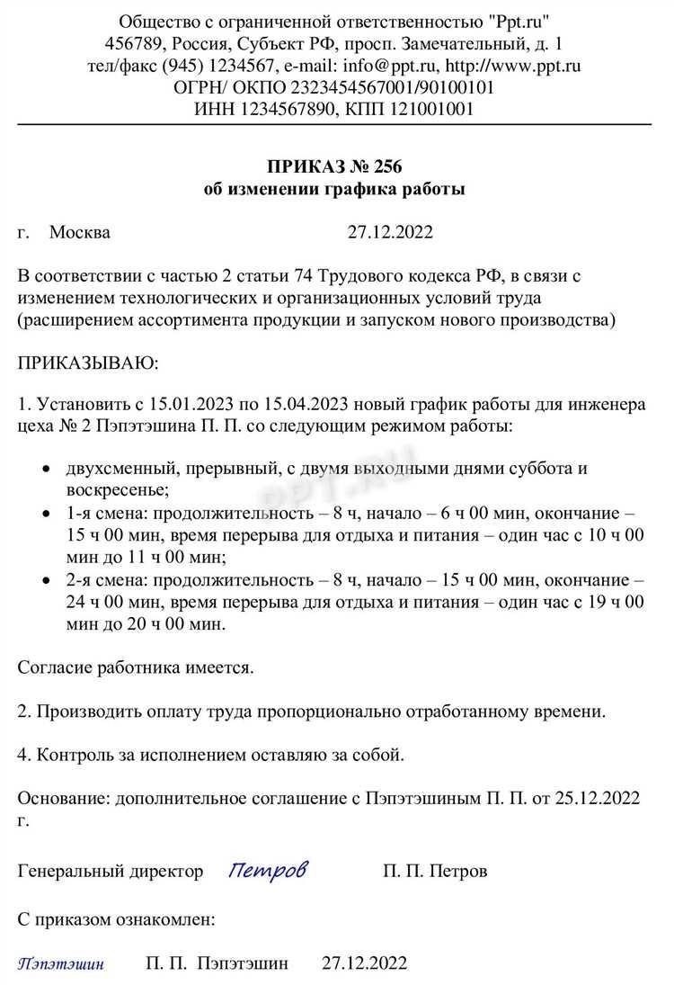 Возможные последствия отказа в просьбе работника о корректировке графика
